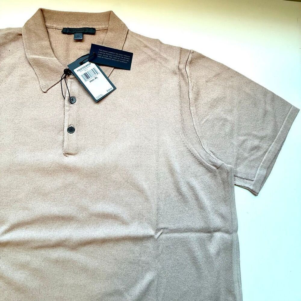 NWT John Varvatos Canon polo in worn mauve color Size XL - Picture 6 of 9